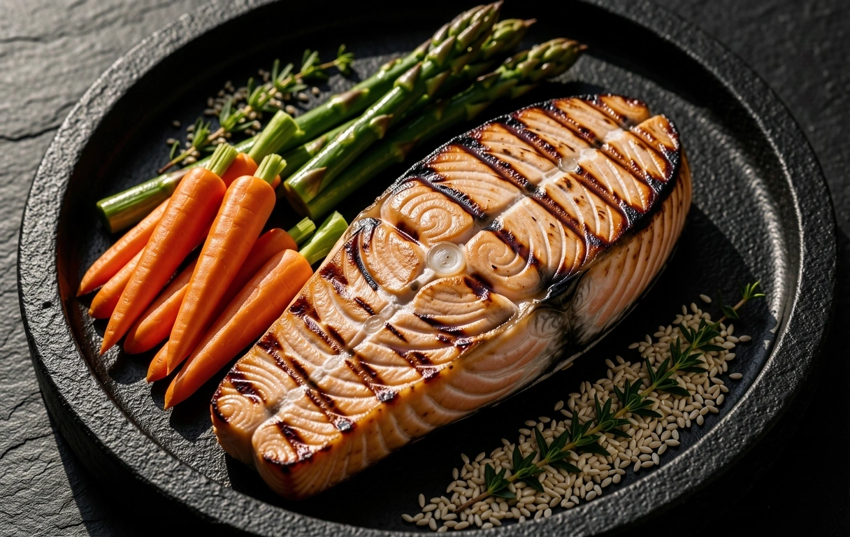Gegrillter Lachs